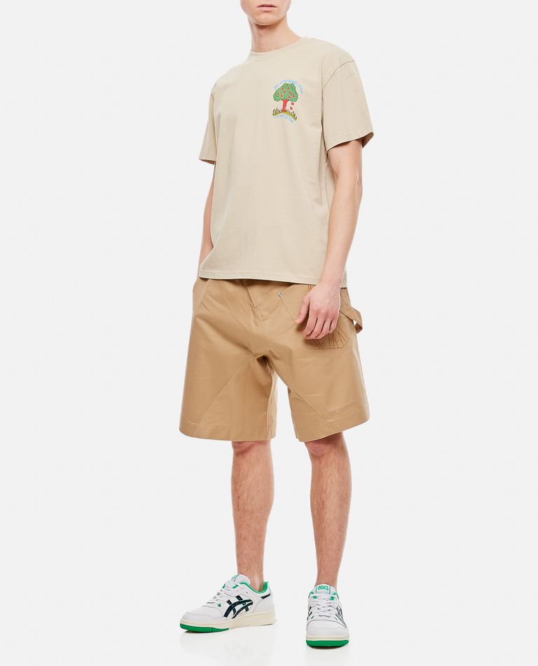 Jw Anderson Man T-shirt Ivory Size L Organic Cotton In Beige