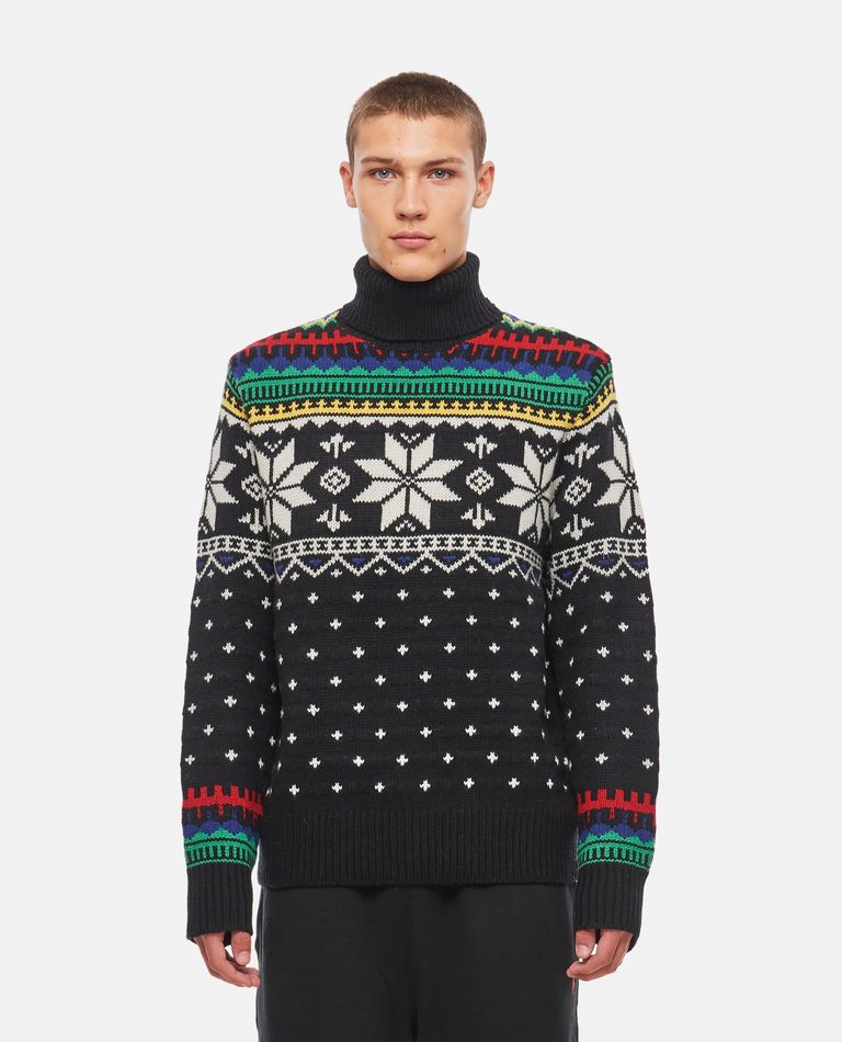 Shop Polo Ralph Lauren Turtleneck Sweater In Black
