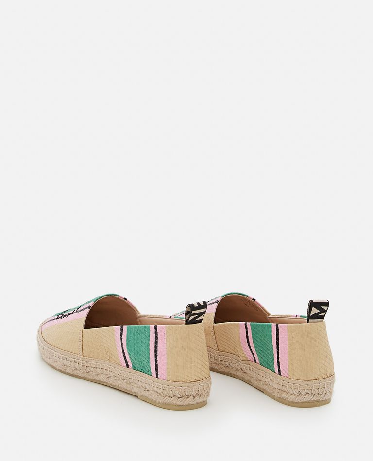 Stella Mccartney Gaia Rafia Espadrillas In Multicolor