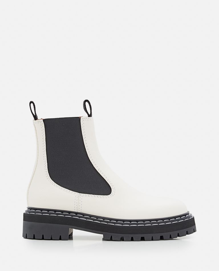 Proenza Schouler  ,  Leather Chelsea Boots  ,  White 41