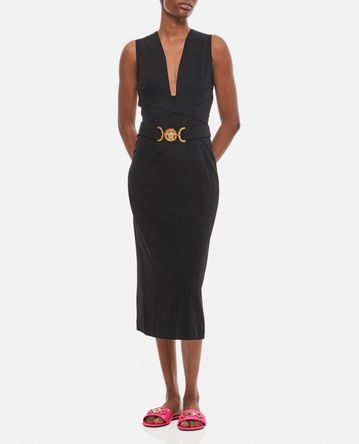 Versace - VISCOSE BODYCON MIDI DRESS