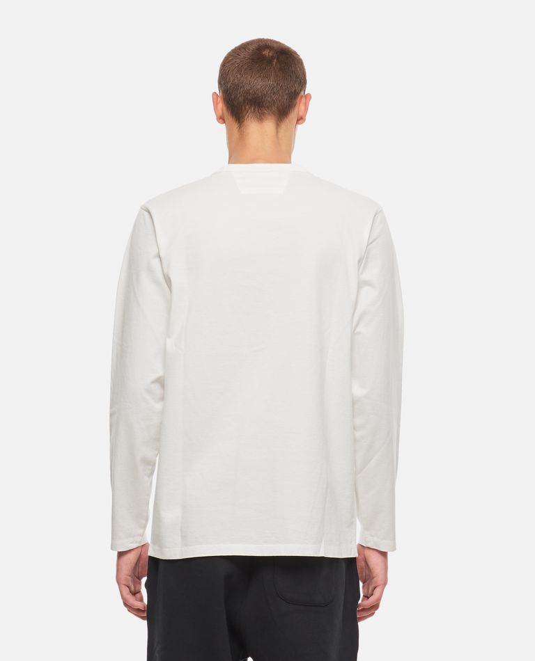 C.p. Company Long Sleeve Crewneck T-shirt In White