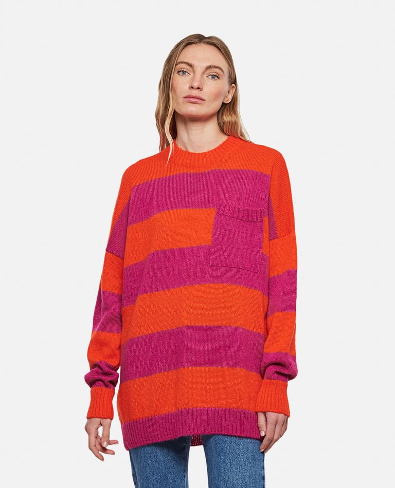 Striped mohair clearance jumper