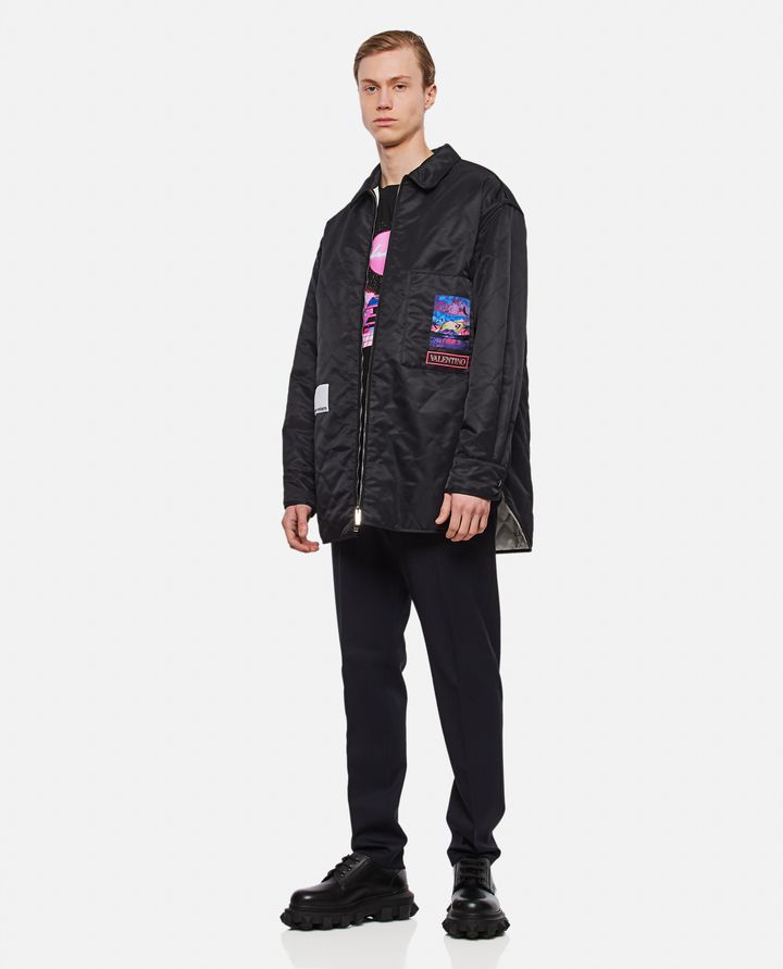 Valentino - QUILTED JACKET WITH PRINT ON THE BACK_2