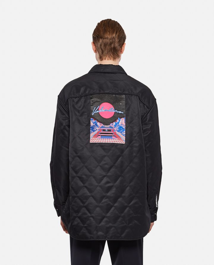 Valentino - QUILTED JACKET WITH PRINT ON THE BACK_3