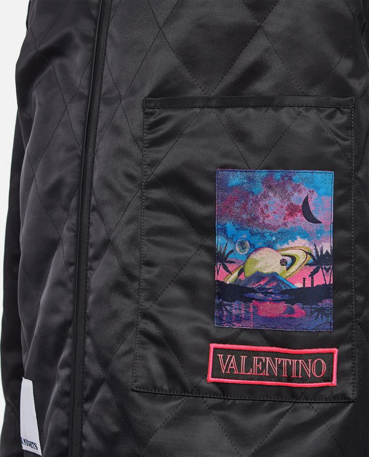 Valentino - QUILTED JACKET WITH PRINT ON THE BACK_4
