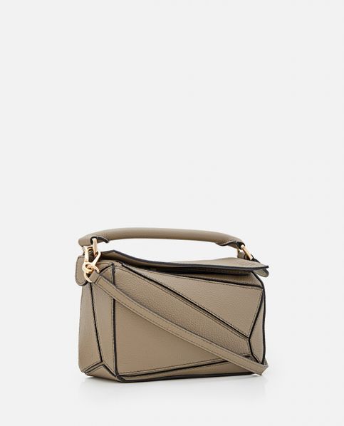 Puzzle leather mini bag by Loewe