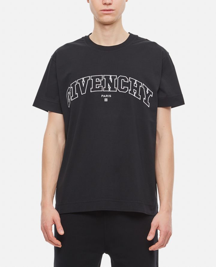 Givenchy - CLASSIC FIT T-SHIRT COLLEGE CON RICAMO_1