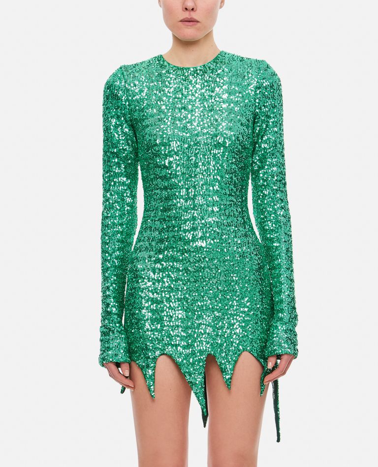 Attico green cheap sequin dress