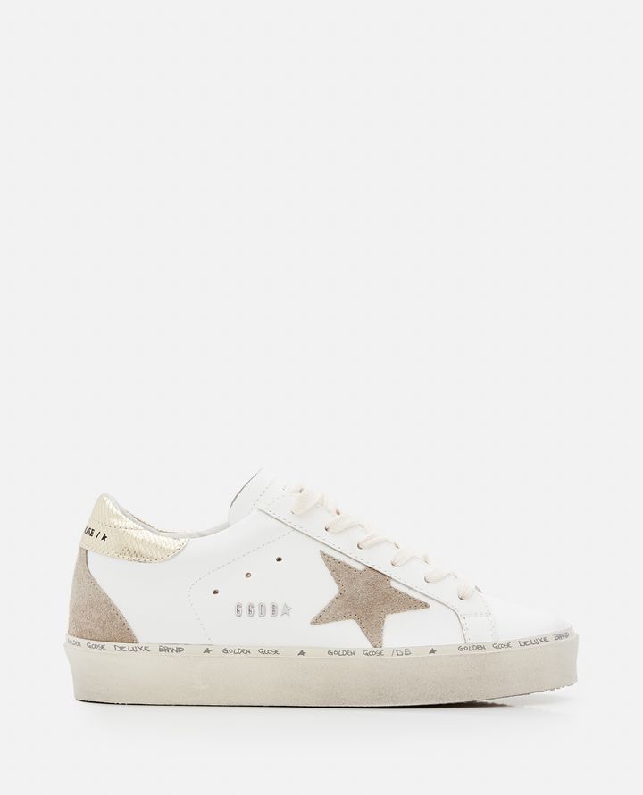 HI STAR LEATHER SNEAKERS for Women - Golden Goose sale | Biffi