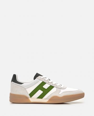 Hogan - "H357" IN CANVAS AND LEATHER SNEAKERS