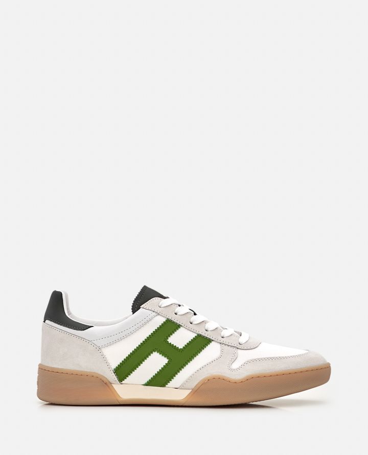 Hogan - "H357" IN CANVAS AND LEATHER SNEAKERS_1