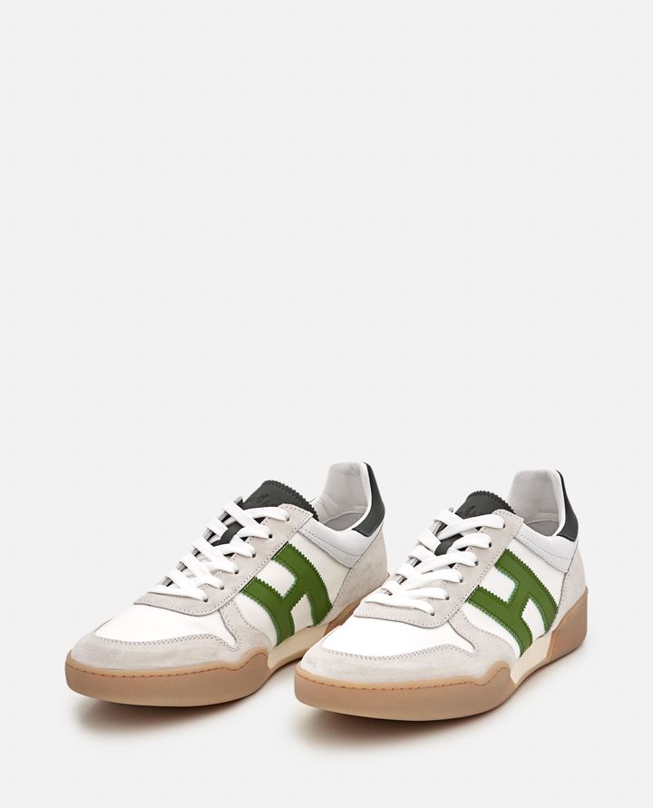 Hogan - "H357" IN CANVAS AND LEATHER SNEAKERS_2