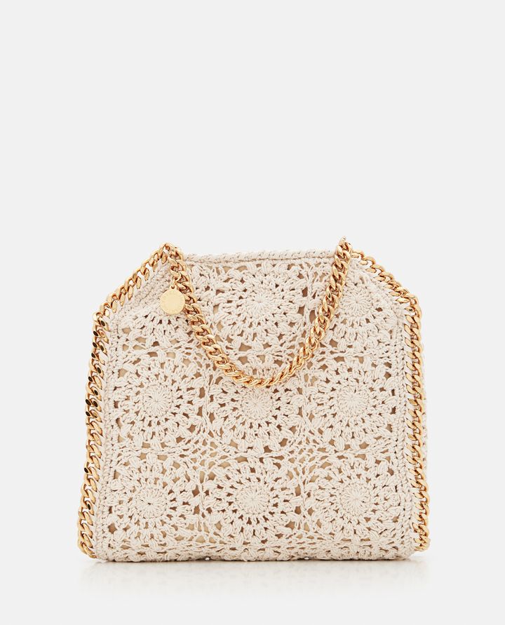 COTTON CROCHET MINI FALABELLA TOTE BAG for Women - Stella McCartney ...