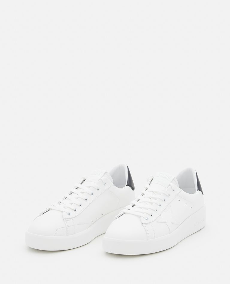 Golden Goose Pure Star Leather Upper Sneakers In White