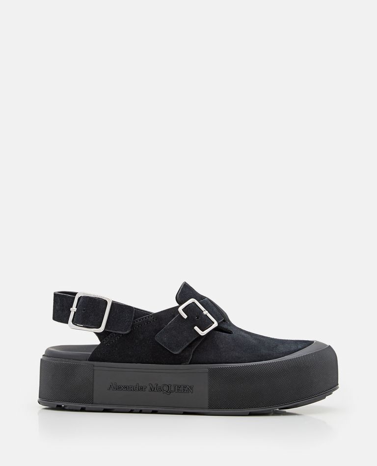 Alexander McQueen  ,  Leather Sandal  ,  Black 45
