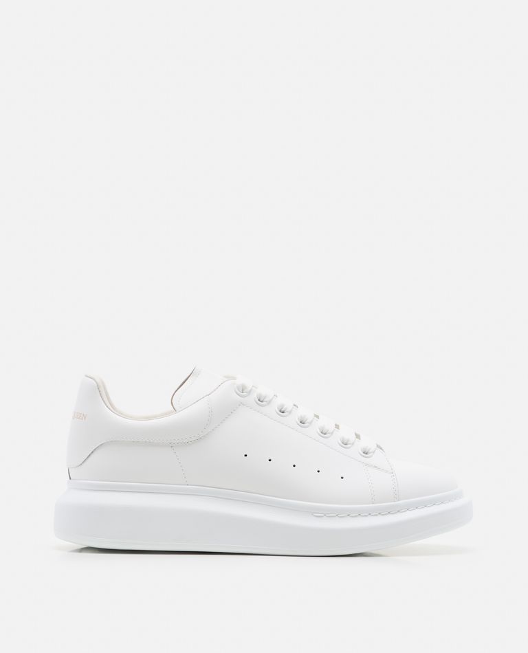 Alexander McQueen  ,  Oversize Larry Leather Sneakers  ,  White 40,5