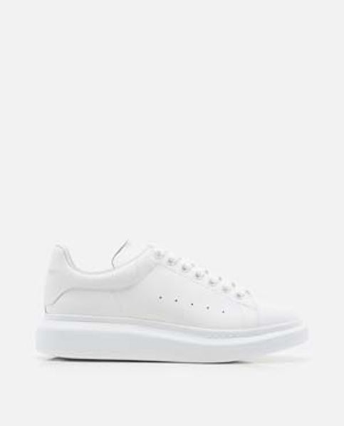 Alexander McQueen Women's Oversized Leather Low-top Sneakers - White Multi - Size 10