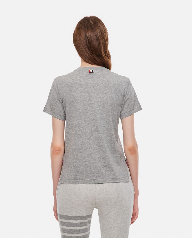 Thom Browne  ,  Lightweight Cotton Jersey T-shirt  ,  Grey 36