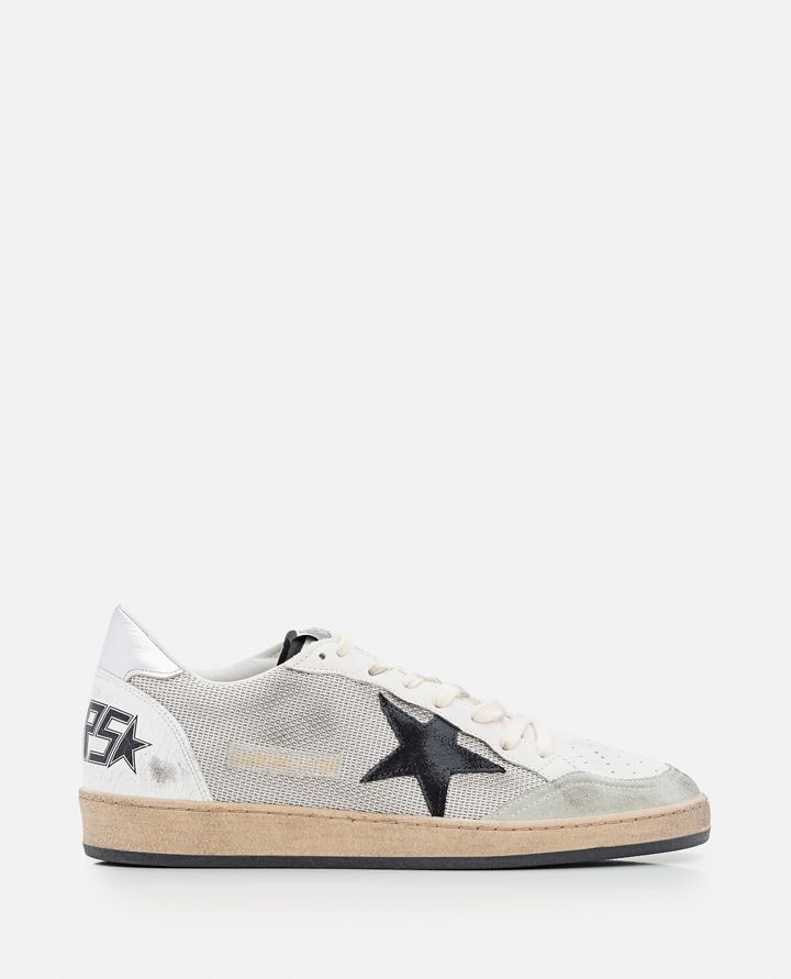 Golden Goose - LOW-TOP 'BALL STAR' LEATHER AND SYNTHETIC SNEAKERS_1