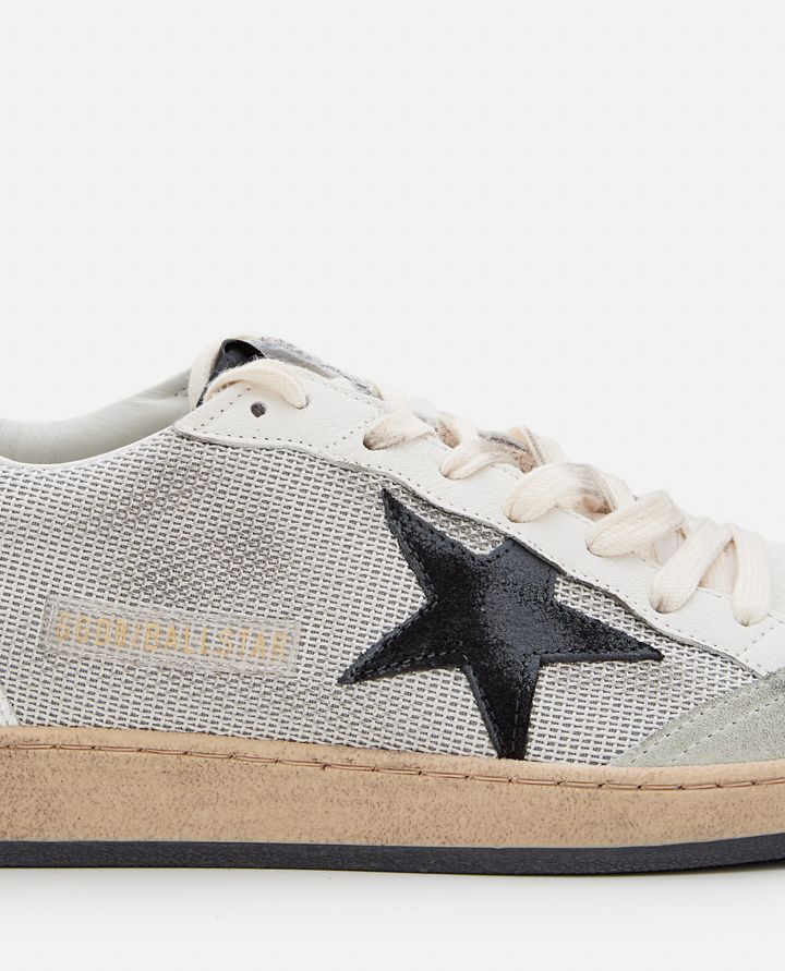 Golden Goose - LOW-TOP 'BALL STAR' LEATHER AND SYNTHETIC SNEAKERS_4