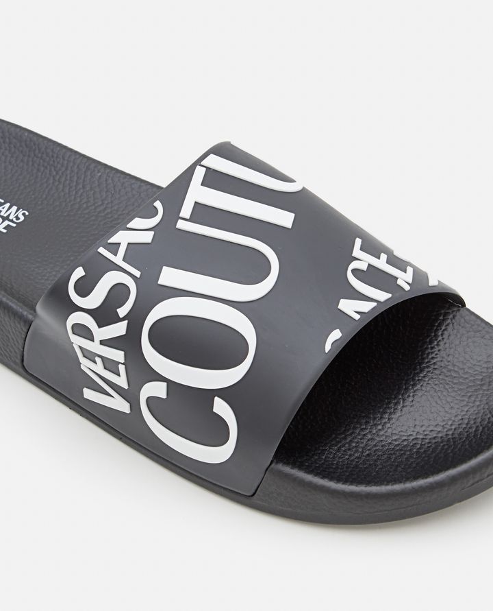 Versace Jeans Couture - POOL LOGOED RUBBER SLIDES_4