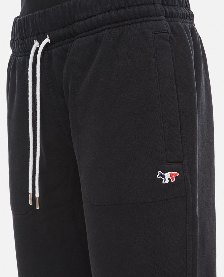 Maison KitsunÃ©  ,  Fox Head' Cotton Jogging Pants  ,  Black XL