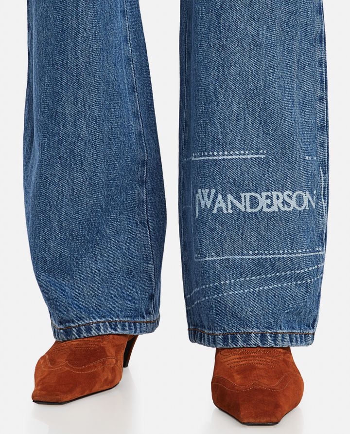JW Anderson - JEANS BOOTCUT CON LOGO_4