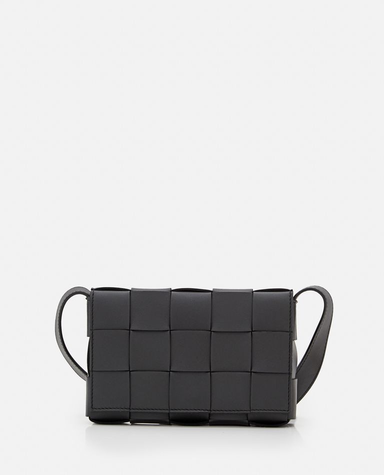 SMALL CASSETTE LEATHER SHOULDER BAG for Women - Bottega