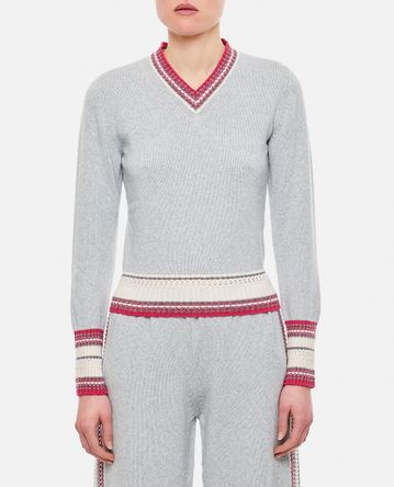 Barrie - CASHMERE V NECK PULLOVER