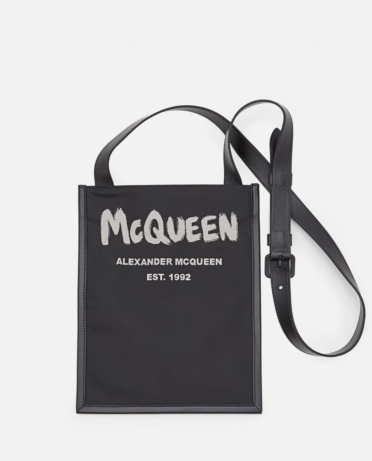 Alexander McQueen  ,  Crossbody 'Graffiti' Bag  ,  Black TU