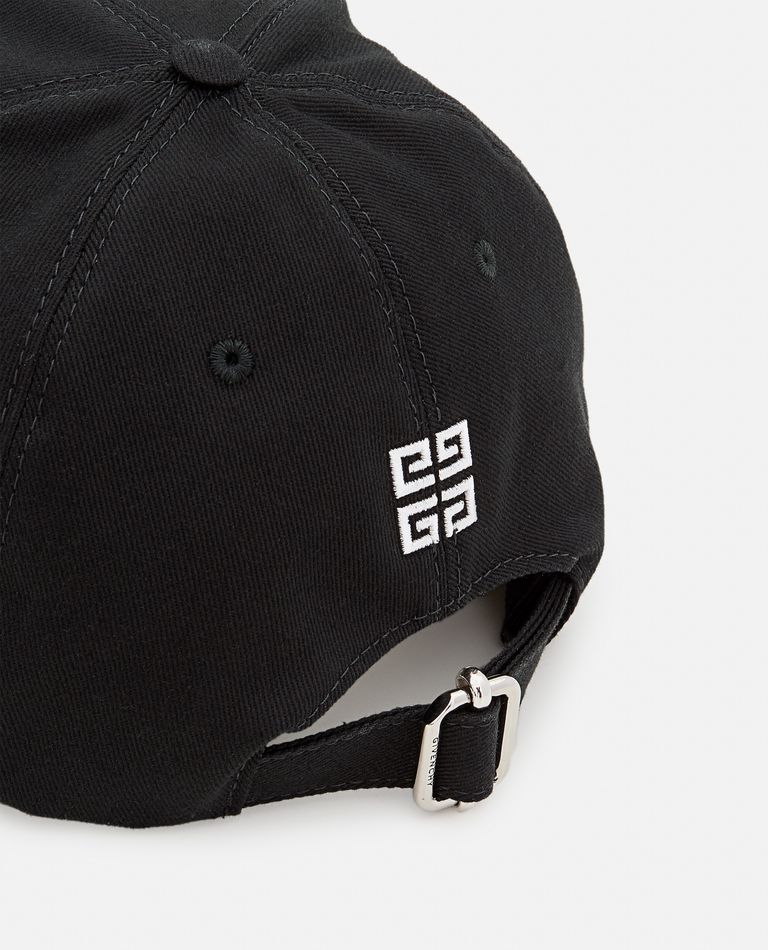 Givenchy Cotton Baseball Hat In Black