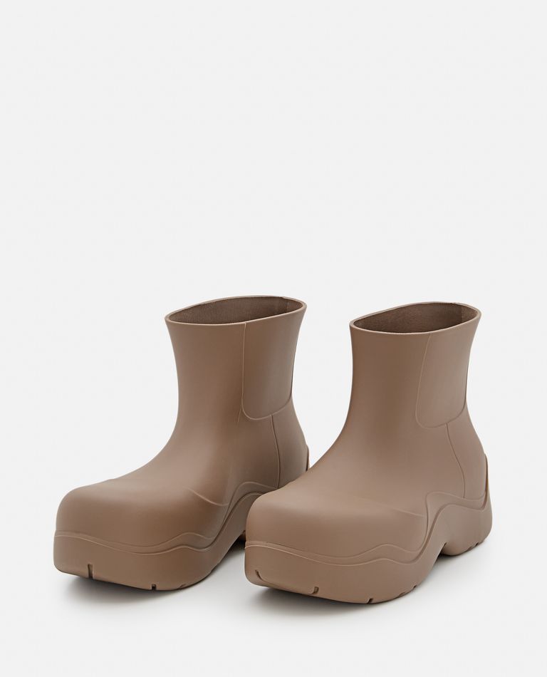 Bottega Veneta  ,  Bv Puddle Rubber Low Boots  ,  Beige 43