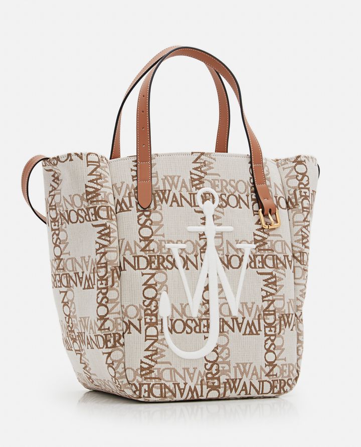 JW Anderson - DOUBLE LOGO PRINT CANVAS TOTE BAG_2
