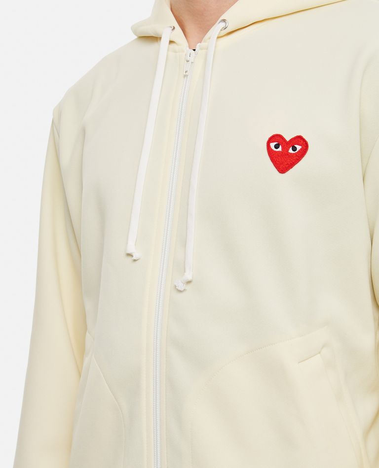 Cdg deals hoodie ivory