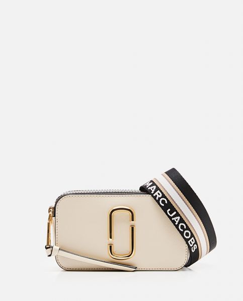 Marc Jacobs The Snapshot Leather Crossbody Bag In Multi-colored