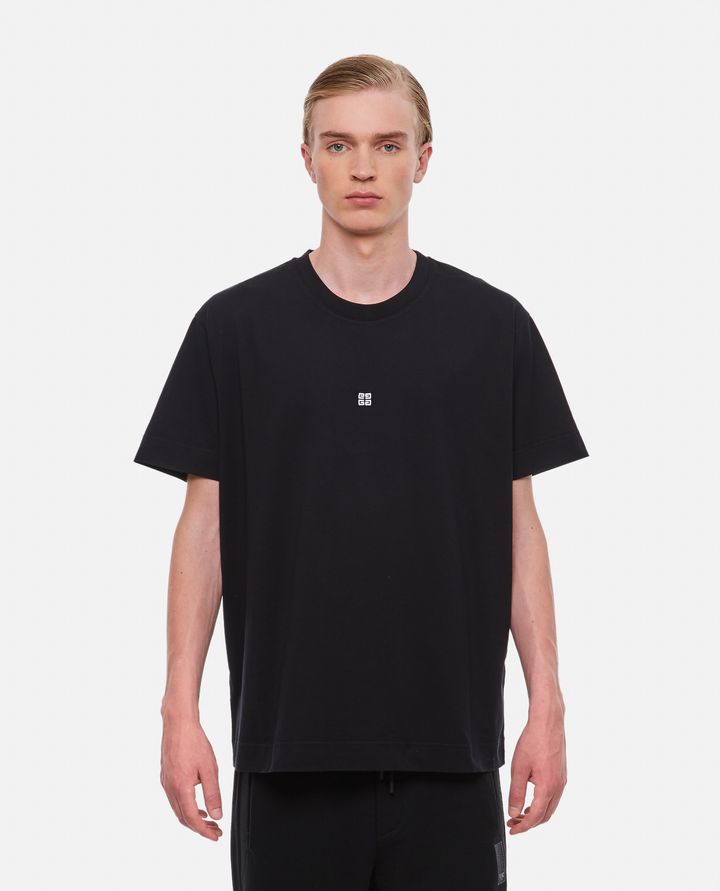 Givenchy - CLASSIC CONTRAST 4G EMBROIDERY T-SHIRT_1
