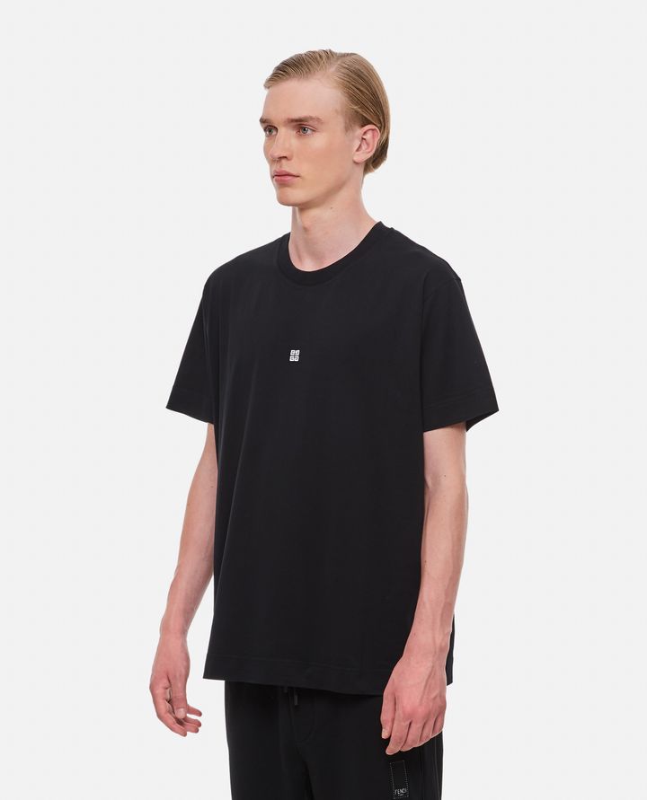 Givenchy - CLASSIC CONTRAST 4G EMBROIDERY T-SHIRT_2