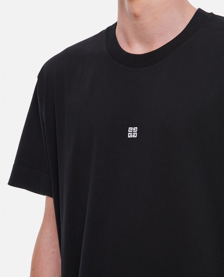 Givenchy - CLASSIC CONTRAST 4G EMBROIDERY T-SHIRT_4