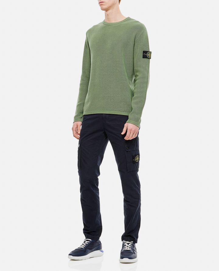 Stone Island - CREWNECK RIBBED COTTON KNIT_2