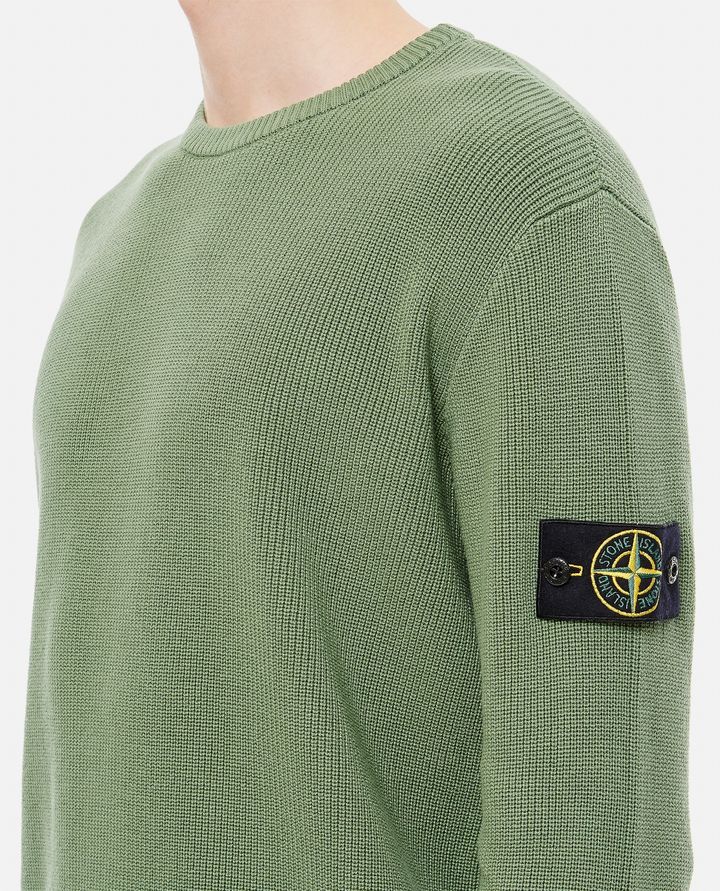 Stone Island - CREWNECK RIBBED COTTON KNIT_4