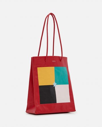 Medea - MEDEA SQUARES LEATHER BAG