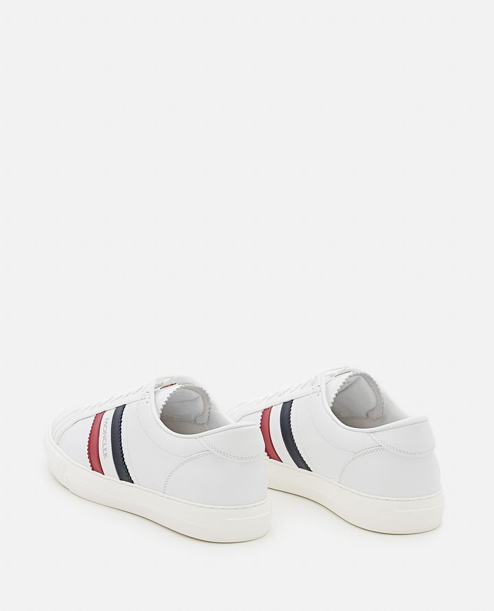Moncler - "NEW MONACO" LEATHER SNEAKERS_3
