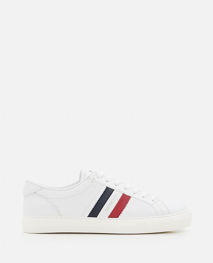 Moncler - "NEW MONACO" LEATHER SNEAKERS_5