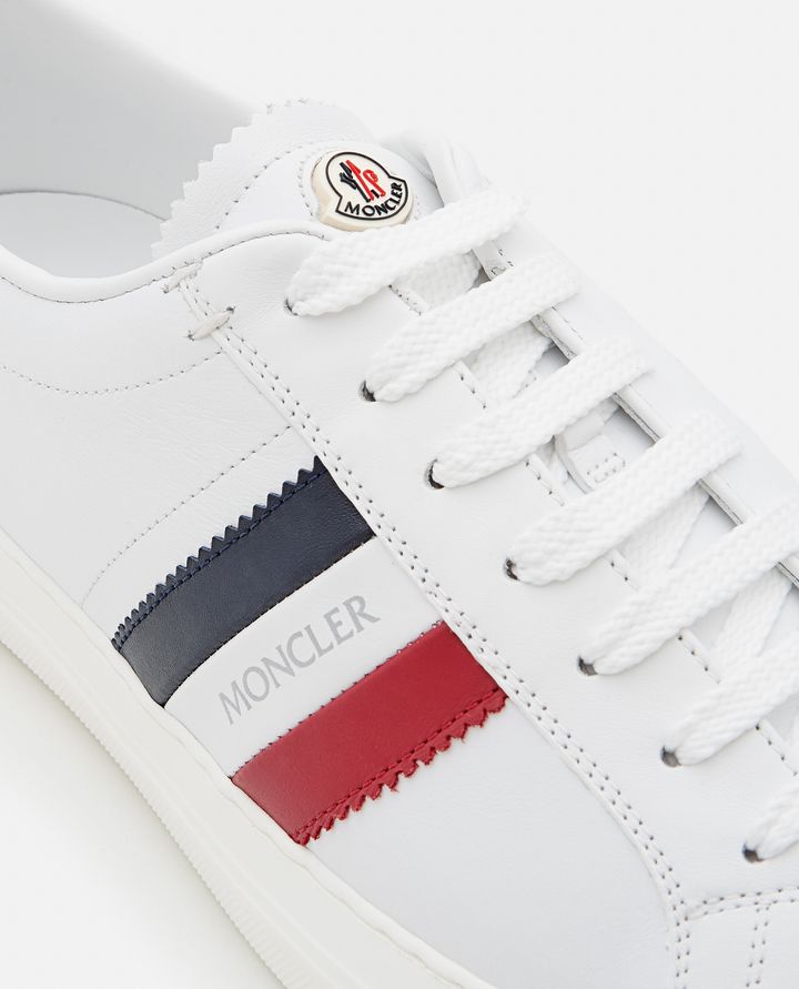 Moncler - "NEW MONACO" LEATHER SNEAKERS_4