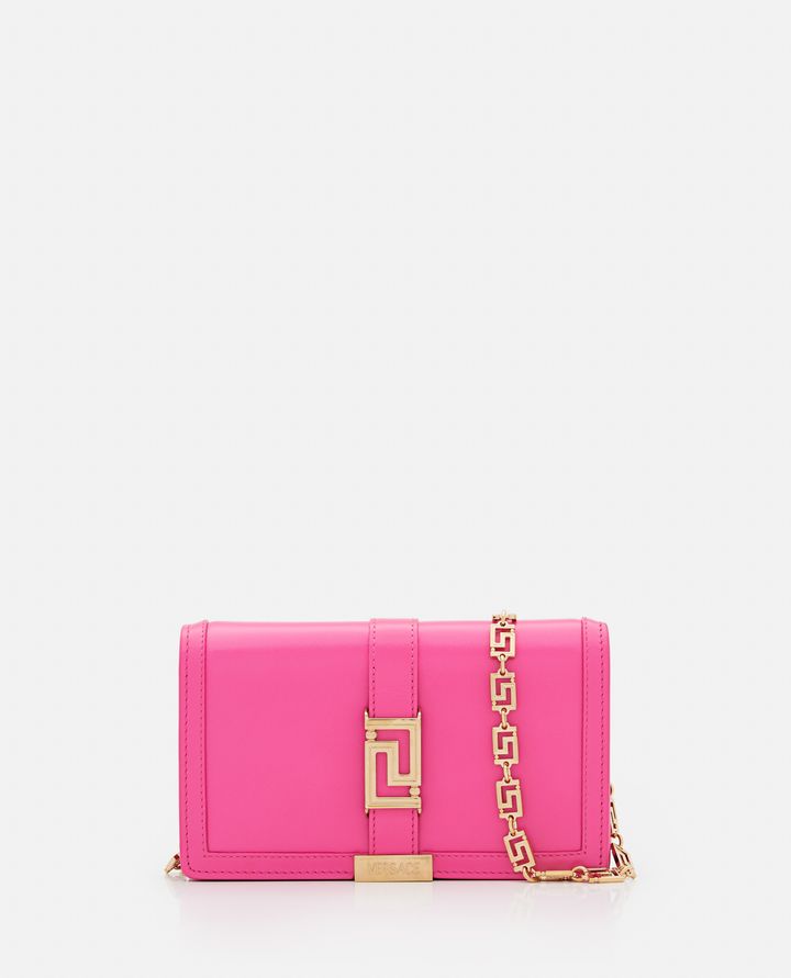 Versace - LEATHER GRECA WALLET ON CHAIN_1