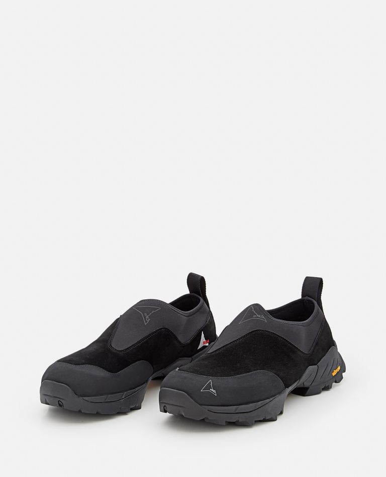 Shop Roa Slip On Sneakers In Black