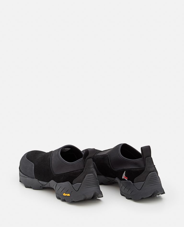 Shop Roa Slip On Sneakers In Black