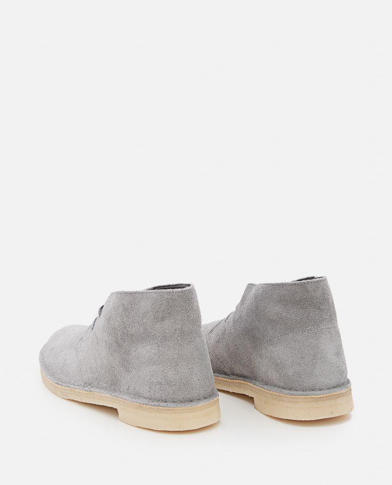 Shop Clarks Desert Boot In Grey