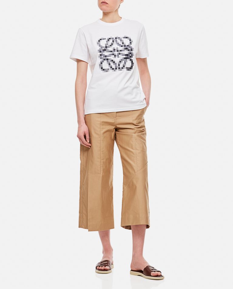 PIXEL ANAGRAM COTTON T-SHIRT for Women - Loewe | Biffi